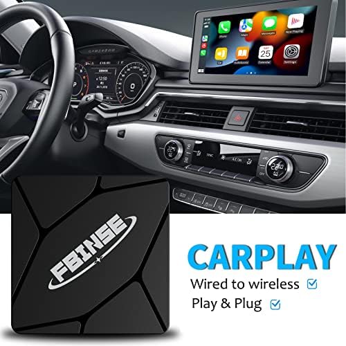 FBINSE 2023 Vezeték nélküli CarPlay Adapter az Autók Gyári Vezetékes CarPlay, CarPlay Vezeték nélküli Adapter Dongle Alakítja Vezetékes Vezeték
