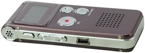 Acél 4 GB Digitális diktafon 650Hr Diktafon MP3 Lejátszó VOR Újratölthető - Barna