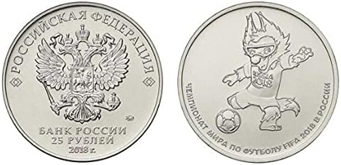 Érme Gyűjtemény Emlékérme Helyszínen Oroszország 2018 25 Rubel Labdarúgó-világbajnokság Harmadik Csoport Kabala Megemlékező coinCoin