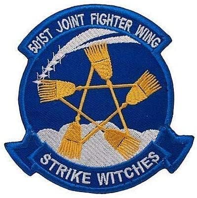 Sztrájk a Boszorkányok 501-esek Közös Fighter Wing Zászló Taktikai Hímzés Javítás Hook & Hurok Morál Javítás Katonai Javítás, Ruházat,