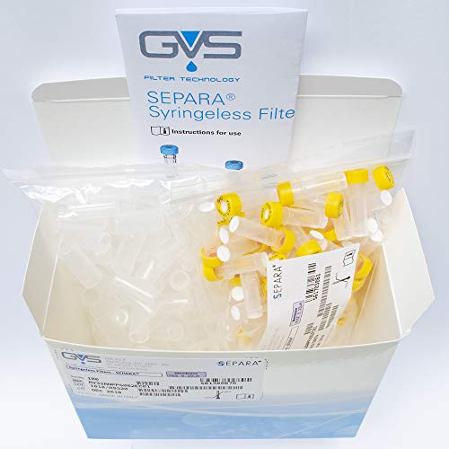 GVS Szűrő Technológia, Separa® Syringeless Szűrő, Üveg, PVDF Membrán, 0.2 µm, 100/pk