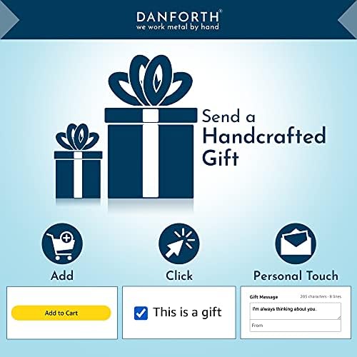 Danforth – Rénszarvas Karácsonyi Dísz – Kézműves Ón Rénszarvas Díszek a karácsonyfára – Made in USA