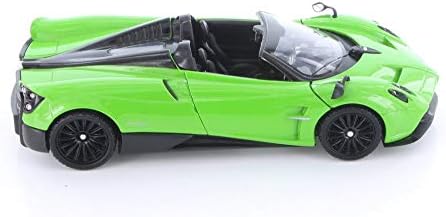 Showcasts Pagani Huayra Roadster, Zöld 79354GN - 1/24-Skála Fröccsöntött Modell, Játék Autó