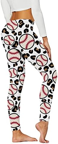 Női Baseball Leggings Életet Él, amelyet A Varratok Vicces, Harisnya, Magas Derék Rugalmas Leggings Trendi Design Edzés Pants