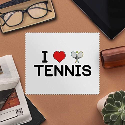 Azeeda 2 x 'Szeretem Tenisz' Mikroszálas Lencse/Szemüveg Tisztító Kendők (LC00018127)