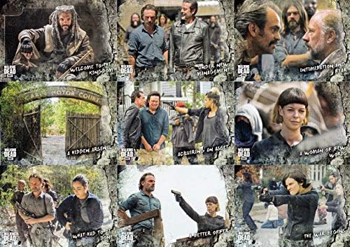 A Walking Dead Úton, Alexandria 2018 Topps Teljes Bázis Kártya Készlet 100 TV