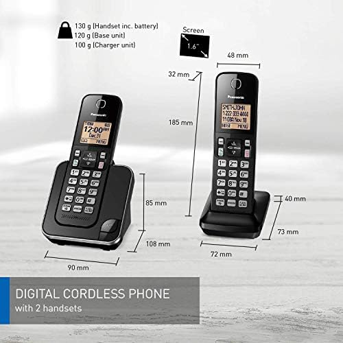 Panasonic KXTGC382B Dect_6.0 2-Vezetékes Telefon Készülék