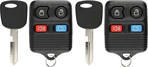 KeylessOption 4 Elem Csomag 2 Kulcs, Így Kulcsnélküli Bejegyzés Távirányítók 2 Vágatlan 4C Gyújtás kulcs Ford Lincoln-Mercury