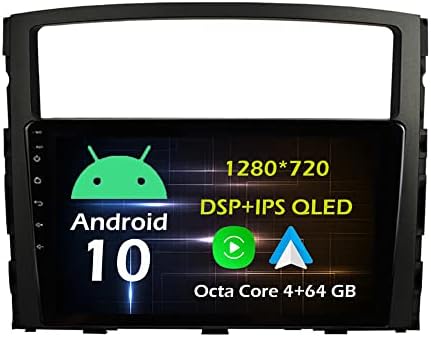 9 4+64 gb-os Android 10 Dash Autó Sztereó Rádió Alkalmas Mitsubishi Pajero V97/V93 2006 07 08 09 10 11 12 13 GPS Navigációs
