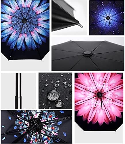 BESTFUN Utazási Esernyő - Könnyű Nap, Eső, Esernyő, a Férfiak, Nők, Gyerekek, Szélálló Kompakt Összecsukható Esernyő Több Színben