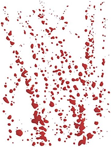 Stencil Falak: vérnyom Stencil, 4,5 x 6 hüvelykes (S) - Fröccsenés Splash Csíkok Folyékony Festék Festék Folt Folt Stencil Festés Sablon,