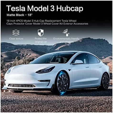 CXSDCQQ Kompatibilis Tesla Model 3-18 Inch Teljesítmény Dísztárcsa 4DB Dísztárcsa 2018-2021 2022 Autóipari Teljes Lefedettség