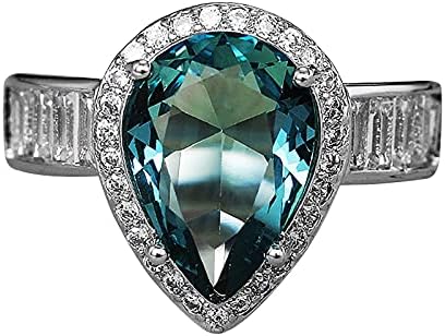 Csörög a Nők 2023 Születésnapi Ajándékok Üreges Teljes Réz Szerelem Gyűrű Divat Csepp Alakú Gyémánt Víz Gyűrű Gyűrű