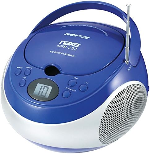 Naxa Elektronika NPB-252 Hordozható MP3/CD-Lejátszó, AM/FM Sztereó Rádió (Kék)