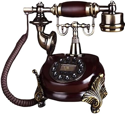 GaYouny Push-to-Telefonvonal Klasszikus Asztal Telefon Vezetékes Telefonvonal Telefon Tömör Fa Kulcs Vezetékes Telefon Ülés Landine (Szín