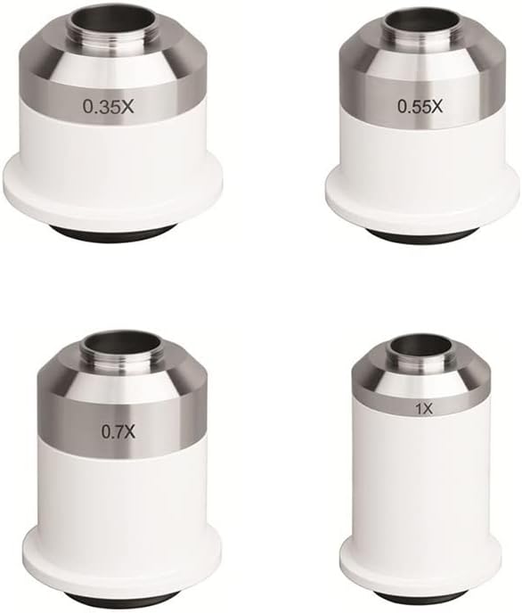 Mikroszkóp Kiegészítők 0.35 X, 0.55 X 0.7 X, 1X Mikroszkóp Kamera C-Mount Adapterrel Labor Fogyóeszközök (Szín : 1X)