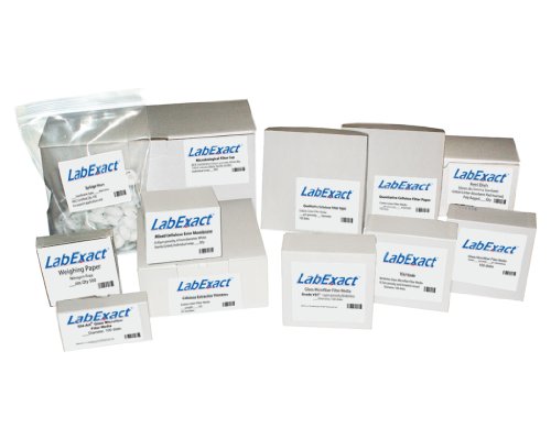 LabExact 1200097 Fokozatú D Üveg Mikroszálas Szűrő, Binderless Boroszilikát Üveg, 2.7 µm, 4.7 cm (Csomag 100)