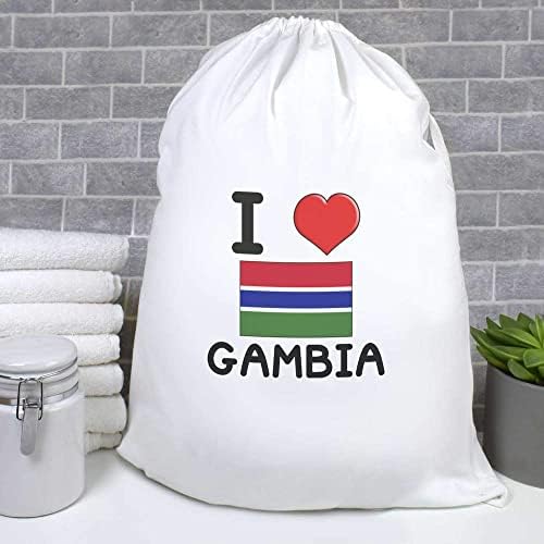 Azeeda 'Szeretem Gambia' Mosoda/Mosógép/Tároló Táska (LB00021855)