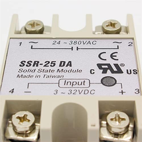 UINE 1db Szilárdtest Relé SSR-25DA 25A 5-24VDC, hogy 24-380V AC SSR 25DA,6-20 ma