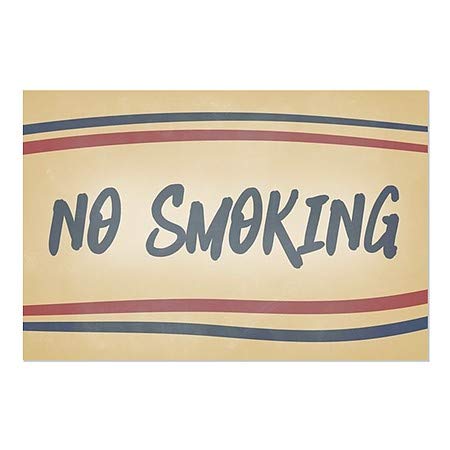 CGSignLab |Nem Dohányzó -Nosztalgia Csíkos Ablak Ragaszkodnak | 30x20