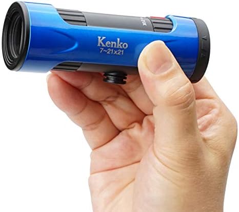 Kenko 429051 Ultraviue én Monokuláris, 7-21 x 21, 7-21x, 0.8 inch (21 mm) Átmérőjű, Zoom Típusú, Kék