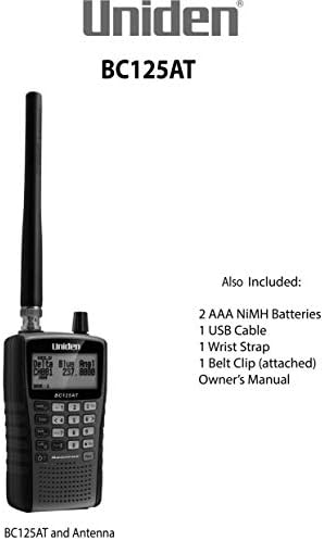 Uniden Hiúz BC125AT Kézi Szkenner, 500 Alfa-Jelölt Csatornák, Könnyű, Hordozható kivitel. & Koss QZ-99 zajcsökkentés Stereophone