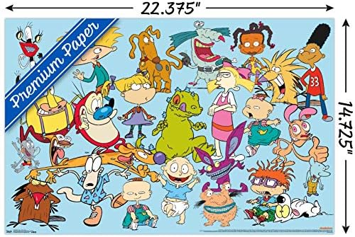 Tendenciák a Nemzetközi Nickelodeon Karakter Fali Poszter, 14.725 x 22.375, Prémium Poszter & Mount Csomag