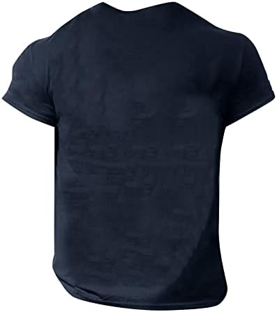 Férfi Grafikus T-Shirt Pólók Levél Nyomtatás Rövid Ujjú póló Nyári Felső Alkalmi Tunika Fekete póló Férfi