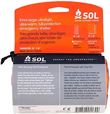 S. O. L. 90% - Os Fényvisszaverő 2-XL Személy Sürgősségi Bivvy