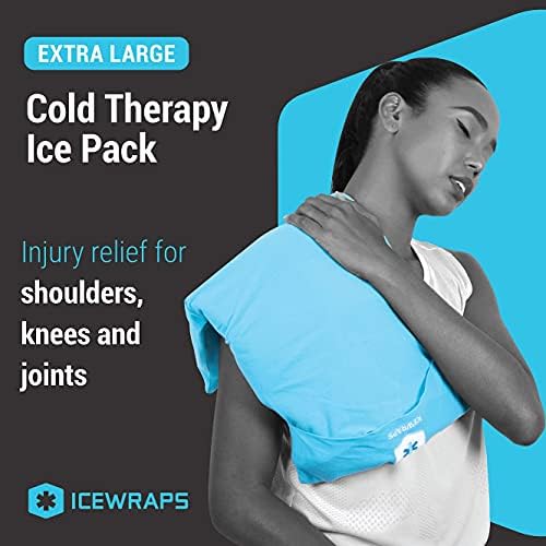 ICEWRAPS Hideg Terápia Agyag Csomag Fedelet (Túlméretezett 12x21), valamint a Jég Takarja 12x21 - Clay Ice Csomag Sérülések Újrahasználható