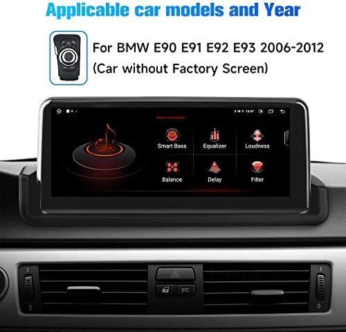 Autó Rádió Sztereó Android 11 BMW 3-as Sorozat E90 E91 E92 E93 2006-2012,10.25 hüvelyk 4GB+64 gb-os Egység Beépített Carplay Andriod
