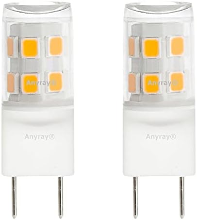 Anyray 2-LED Izzók G8 Csere Izzók 2W az 120V 20 Wattos Mikrohullámú WB25X10019 20W (Napfény Fehér 6000K)