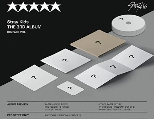 [CHANGBIN] Kóbor Gyerekek 5-CSILLAGOS 3. Teljes Album DIGIPACK Ver+Előrendelés Fotó kártya (Kék Álom, Média)