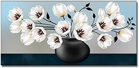 Fehér Virág Gyémánt Festmény Készletek, 5D DIY Gyémánt Pontokat Művészet a Felnőttek Teljes Gyakorlat Tér Drágakő, Kristály Kézműves