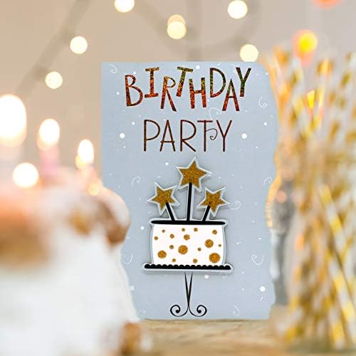 Születésnapi Kártyákat Borítékok, 12db Válogatott Boldog Szülinapot Üdvözlőlapok, 6*4 Ömlesztett Arany Fólia, Vastag Karton Torta Fél Kártya