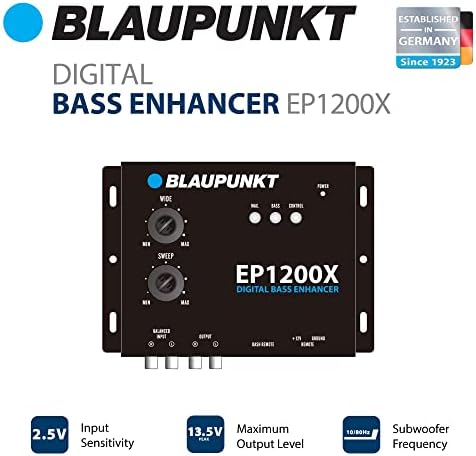 Blaupunkt EP1200X Digitális Basszus Kiemelő Bass Megjegyzés Restaurátor