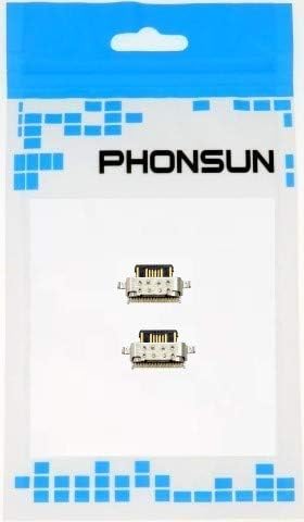 PHONSUN C-Típusú USB Töltő Port Csere Motorola Moto G7 Hatalom XT1955/G7 Optimo Maxx XT1955DL/G7 Supra/LG K92 5G (Csomag 2)