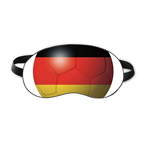 Németország Nemzeti Zászló Labdarúgás Labdarúgás Aludni Szem Pajzs Puha Este Kendőt Árnyékba Borító