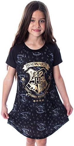 Harry Potter Lányok Roxfort Kastély Arany Fólia Hálóing, Pizsama Aludni Póló Felső