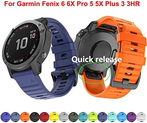 TIOYW A Garmin Fenix 6S 6 6X Pro 5S 5 5X Plus Easy fit Szilikon watchband gyorskioldó 20 22 26mm a Fenix 3HR divat csuklópántot