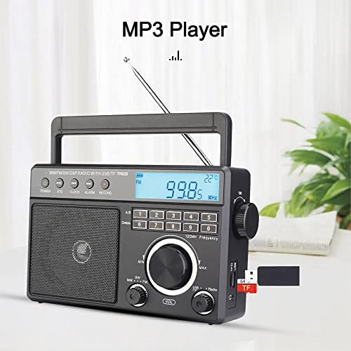 SLNFXC Hordozható Retro Rádió Digitális MP3 Lejátszó Hangerő Nagy Hangszóró