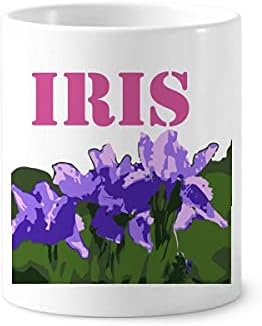 Iris Franciaország Európa Virág Fogkefe Tolltartó Bögre Cerac Állni Ceruzatartó