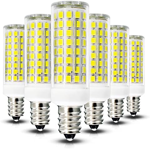 ZHZHLED E12 Szabályozható LED Izzó 10W Egyenértékű Halogén Izzó 100 Watt 1000LM, Napfény, Fehér 6000k T6 Bázis E12 C7 Gyertyatartót
