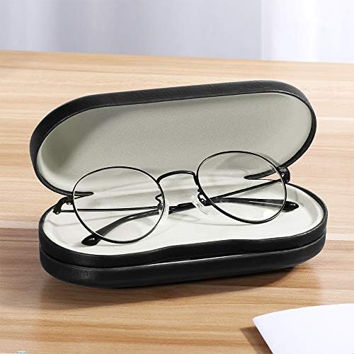 2 az 1-ben Kétoldalas, Hordozható Szemüveg Esetben Utazás kontaktlencse-tok (Fekete)