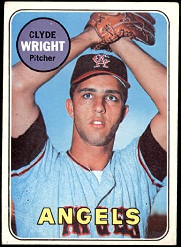 1969 Topps 583 Clyde Wright Los Angeles Angels (Baseball Kártya) VG Angyalok