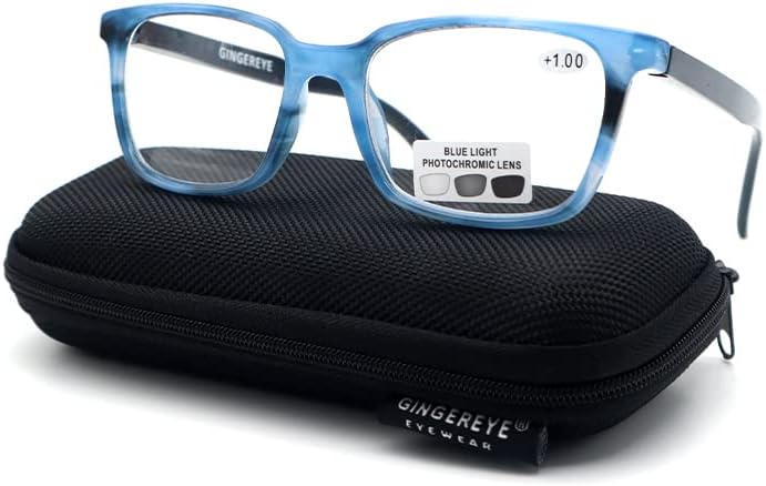 3-Pack Kék Fény Blokkoló Számítógép Olvasó Szemüveg Divat Tér Olvasók Rugós Zsanér, a Férfiak Kényelmes Szemüveg