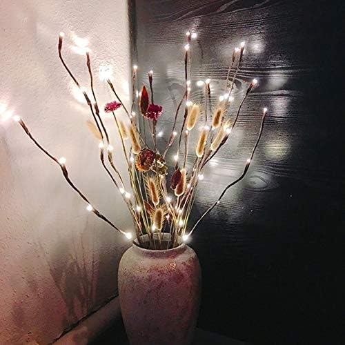 ANIPOL LED Fűzfa Ága Lámpa Virágos Fények nyaraló, Karácsonyi Party Kerti Dekoráció elemes Karácsonyi Ajándékokat (Szín : 250cm)