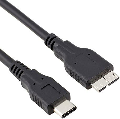 QCEs USB-C-USB 3.0-Mikro-B Kábel, USB-C 3.1 Gen 2 Töltő Kábel 3.3 Ft Külső Merevlemez Kábel Kompatibilis a MacBook Pro/Levegő