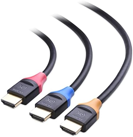 Kábel Számít, 3-Pack Nagy Sebességű HDMI-Kábel 15 ft a 4K @60Hz, 2K @144 hz, FreeSync, G-FORDÍTOTTA: HDR-Támogatás Gaming Monitor, PC, Apple