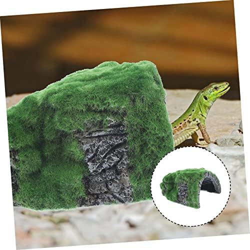 Ipetboom Rejtekhely Hal Terasz Dekoráció Rock Úszunk Barlang Mesterséges Gyanta Hideaway Berendezett Kis Teknős Terrárium Platform Moss